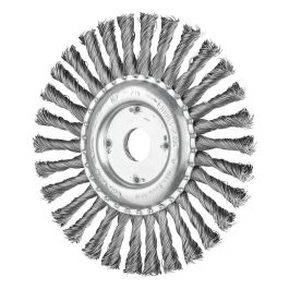 PFERD WHEEL BRUSH W/ARBOR TWIST KNOT STEEL RBG 17813/22.2 ST 0.50 SG